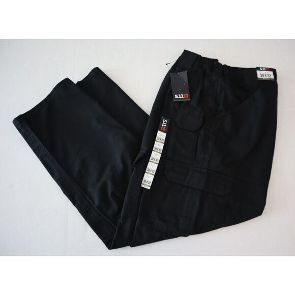 5.11 Tactical 74251-019 Men's Sz 38x32 Black Tactical Series Relaxed Fit Pants - Picture 9 of 10
